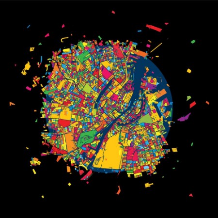 Afbeeldingen van Copenhagen Denmark  Colorful Artmap