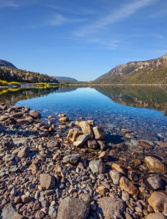 Picture of Shallow lake with a stony bottom
