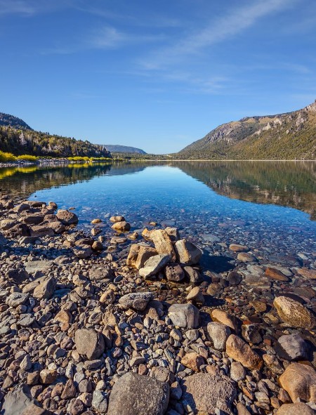 Picture of Shallow lake with a stony bottom