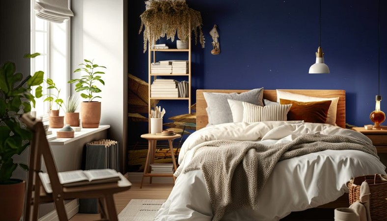Afbeeldingen van Sunshade beach umbrellas against night sky in Egypt
