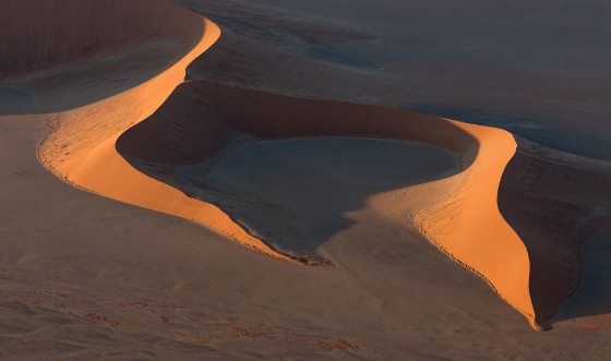 Picture of Aerial view of Large Sand Dune in Namibia