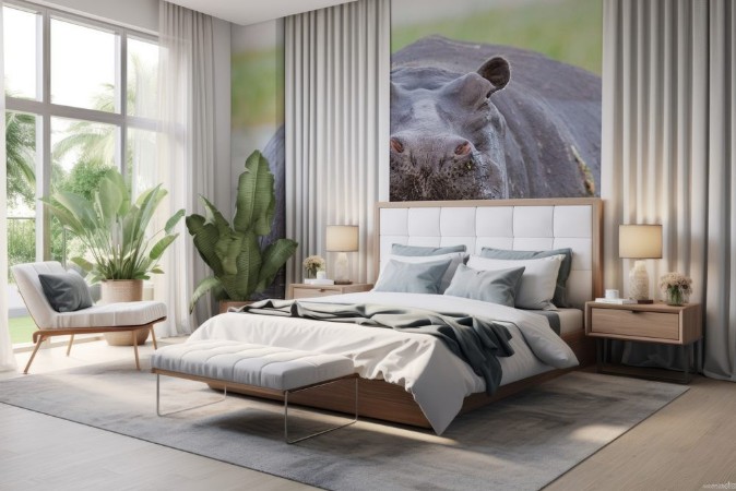 Picture of Female Hippo Chobe River Botswana