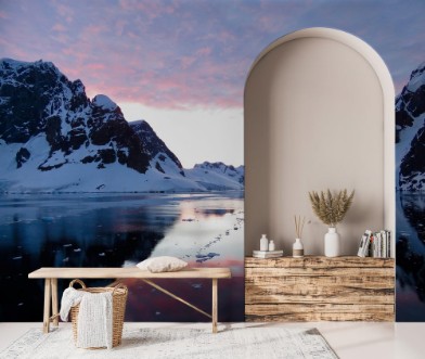 Afbeeldingen van Sonnenuntergang in der Antarktis