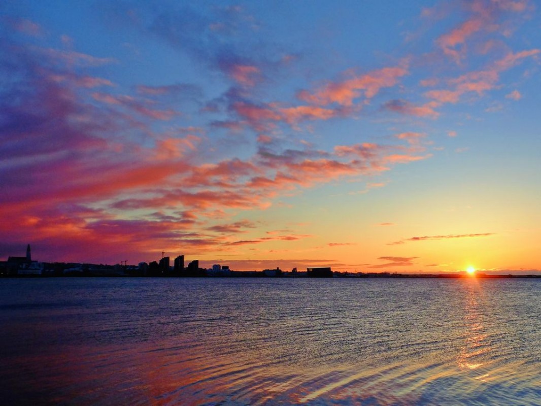 Picture of Reykjavik sunset
