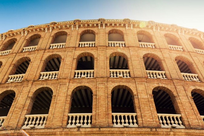 Picture of Mediterranean architecture plaza de toros bullring in Valencia Spain