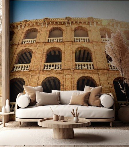 Picture of Mediterranean architecture plaza de toros bullring in Valencia Spain