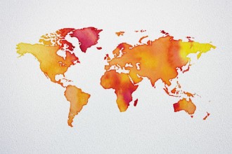 Image de Watercolor World Map