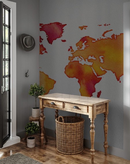 Bild på Watercolor World Map