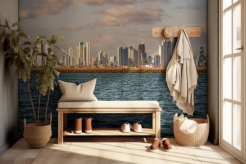 Afbeeldingen van Skyline of high rise buildings in Panama City Panama