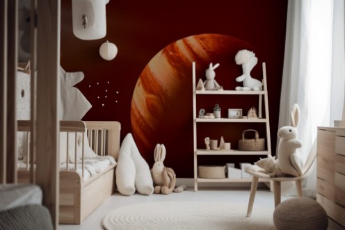 Afbeeldingen van The planet Jupiter lit by the Sun