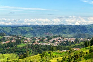Afbeeldingen van Morning View of Salento Colombia