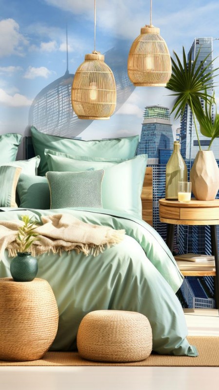 Bild på Scenic view of skyscrapers in downtown Singapore