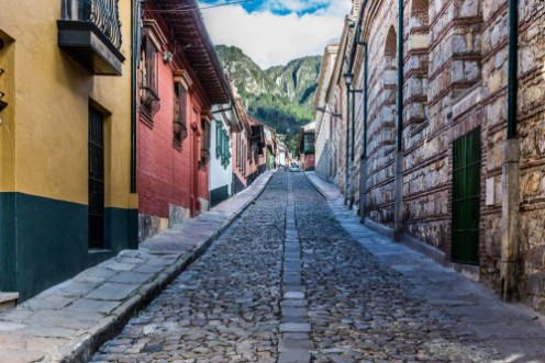 Picture of Colorful Streets  in La Candelaria aera Bogota capital city of Colombia South America