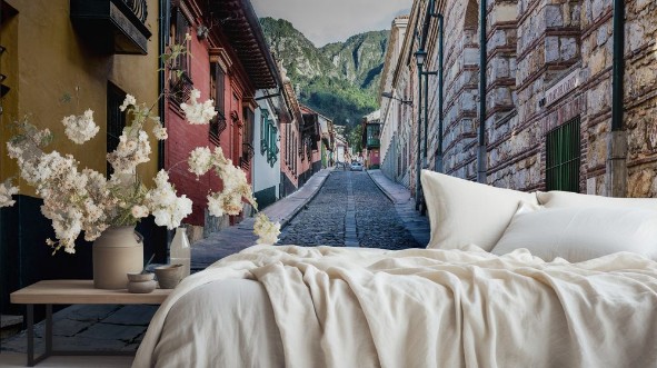 Picture of Colorful Streets  in La Candelaria aera Bogota capital city of Colombia South America