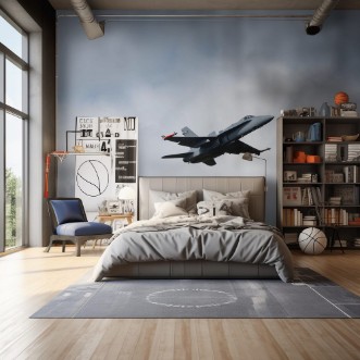 Picture of Jet Fighter Flying Low