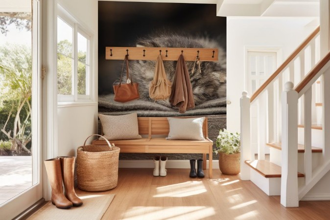 Afbeeldingen van Little kitten sleeping on a blanket