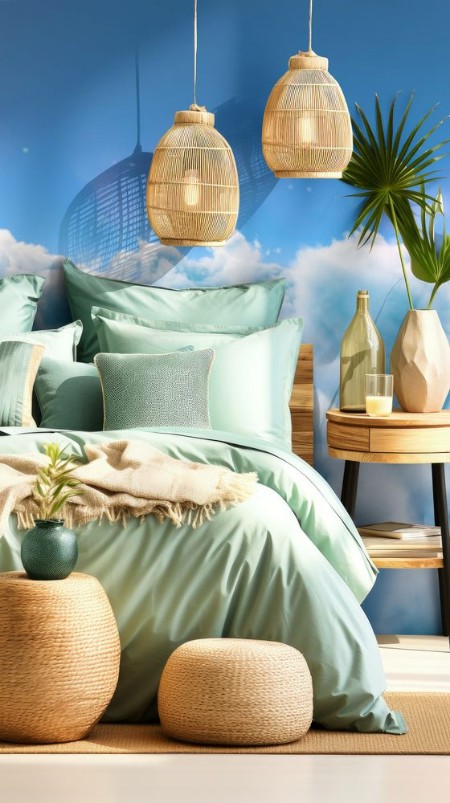 Afbeeldingen van Scenic view of bright sun over white cloudscape