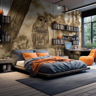 Picture of Sepia Owl looking for a mate