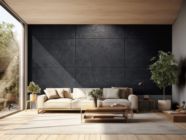 Picture of Emty room with concrete wall