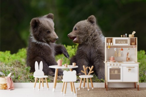 Picture of Brown bear cubs