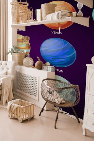 Bild på Cartoon Solar System Planets