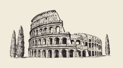 Kép Drawing of colosseum