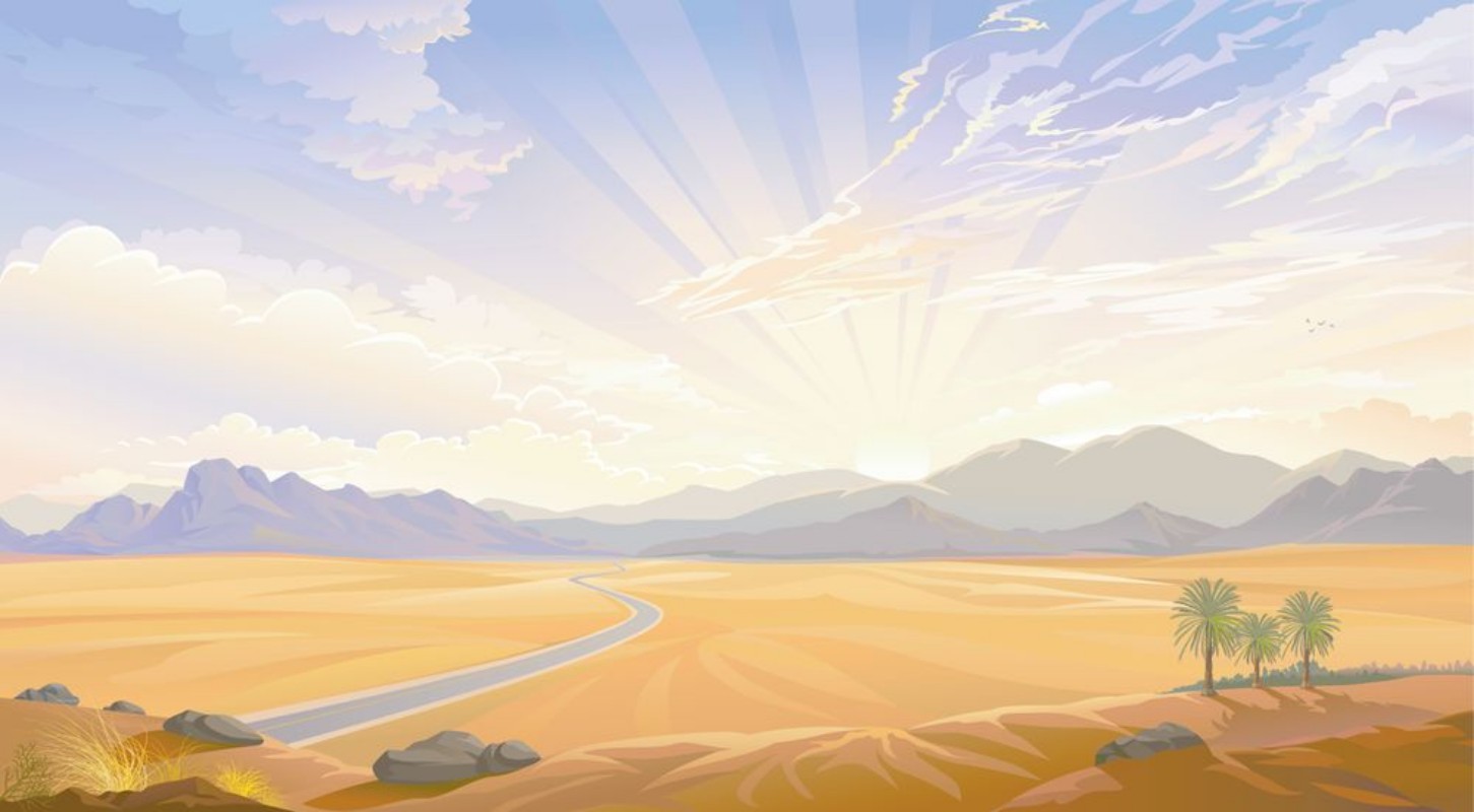 Image de Sunrise behind the mountains