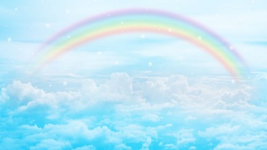 Poza cu Rainbow in Cloudy Sky