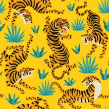 Imagem de Tiger pattern yellow