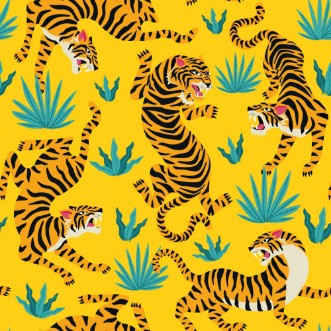 Poza cu Tiger pattern yellow