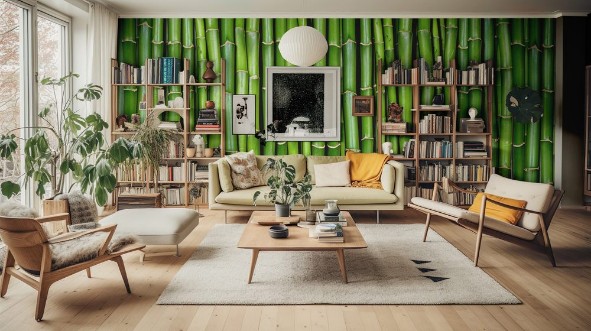 Bild på Bamboo forest pattern II