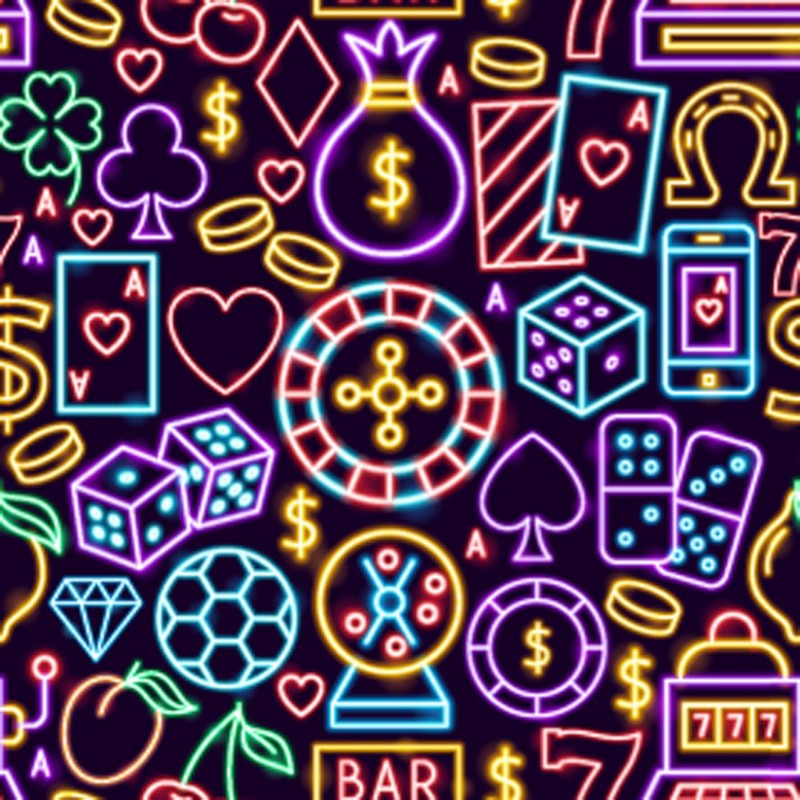 Ritratt ta’ Neon Casino Pattern