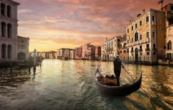 Kép Sunset in Venice
