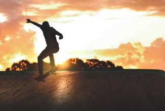 Bild von Skateboard jump