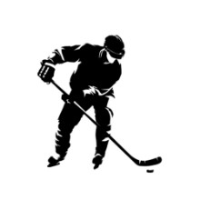 Bild von Hockey silhouette