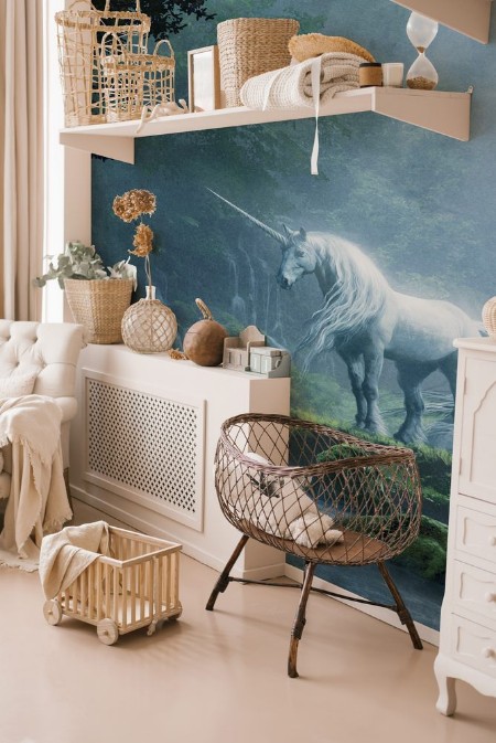 Afbeeldingen van Unicorn in a Magical Forest