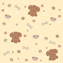 Poza cu Cute pattern with small dogs