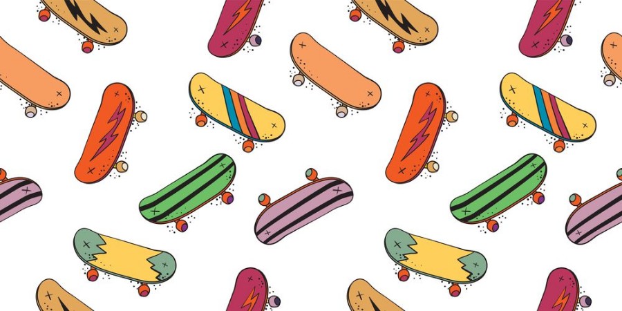 Picture of Skateboard pattern I