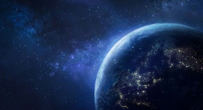 Attēls Earth Planet In Deep Space