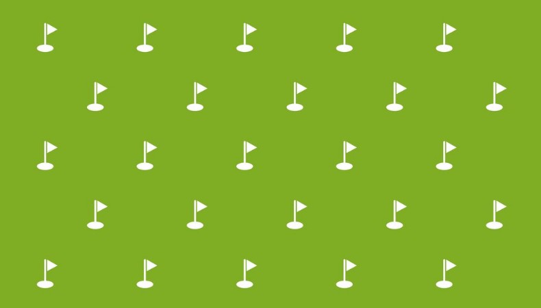 Golf Course Pattern photowallpaper Scandiwall