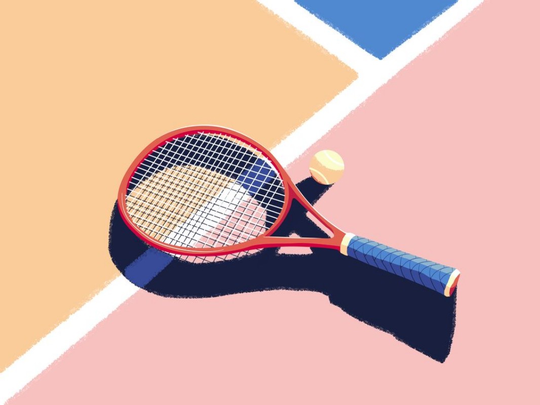 Pilt Illustration of tennis racket