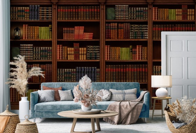 Afbeeldingen van Shelving with books