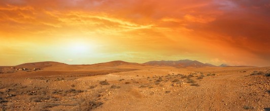 Bild vun Orange sky in the desert