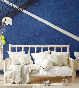 Image de Yellow balls on tennis court