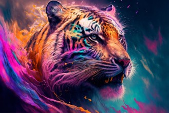 Imagem de Tiger painting