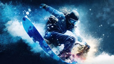 Bild von Snowboarder in colors I