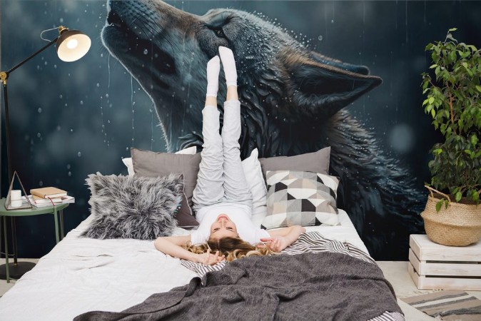 Picture of Wolf in the rain