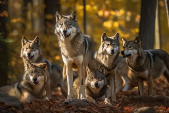 Slika Grey Wolves