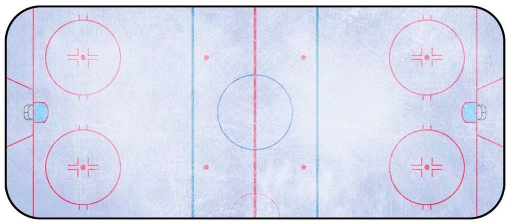 Ice Hockey Rink photowallpaper Scandiwall
