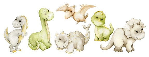 Imagem de Watercolour Dinosaur